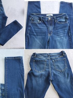 KanCan Signature Mid-Rise Ankle Skinny Women's Jeans Dark Wash Womens 9/28